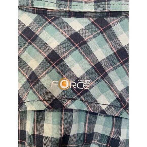 Carhartt Force button down plaid women's shirt size small - Picture 4 of 12